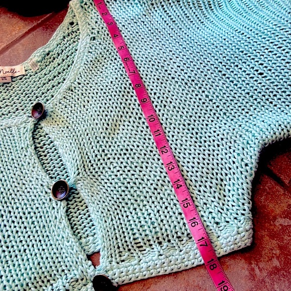 ⭐️BOGO FREE⭐️ SIMPLY NOELLE Robin’s Egg Cardigan Sweater Knit - Picture 5 of 5